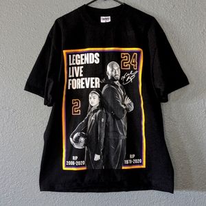 Shaka wear Kobe Bryant legends  live forever shirt XL